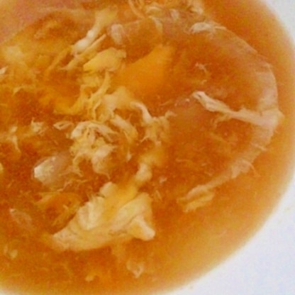 卵と玉ねぎの中華スープ